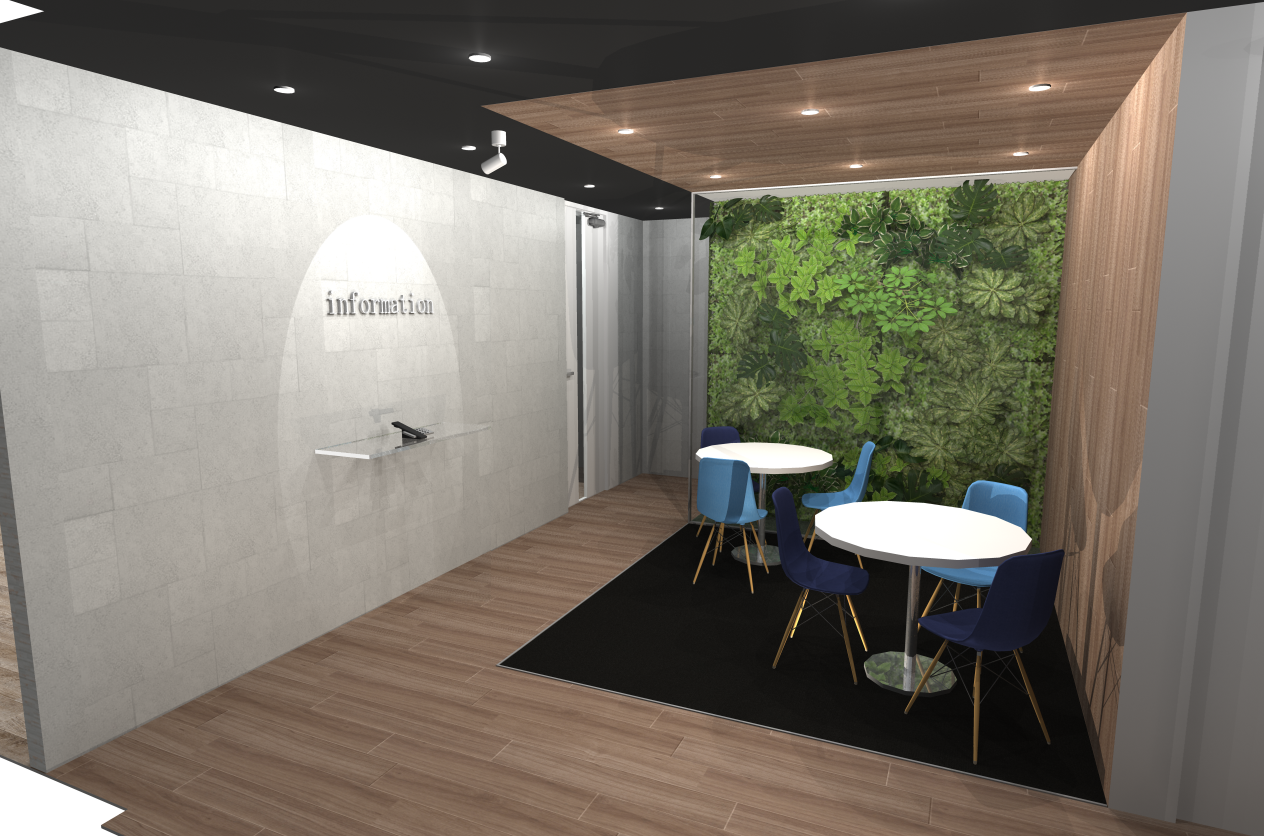 天井切り分けによるオフィス空間演出！！