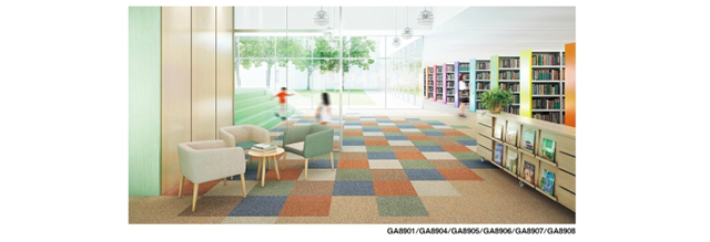 オフィスの床の改装～タイル素材紹介①：タイルカーペット