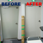 古いオフィスを新しく見せる。硬質塩ビタックシートでビフォー＆アフター！