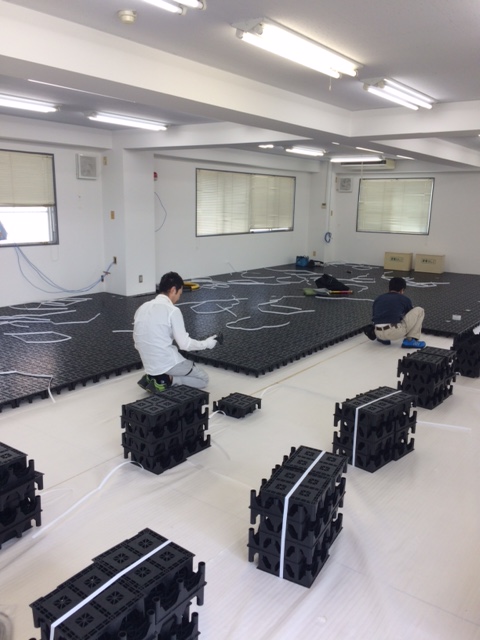 【施工事例】200平米のOAフロア（フリーアクセスフロア）工事に密着取材！