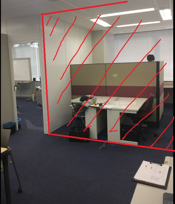 「壁の位置を変えたい！」というご要望にも応えます。オフィスのスチールパーティションの移設事例