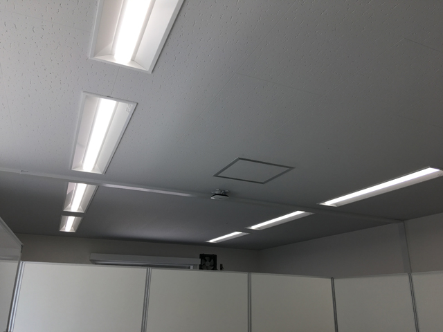 【古い既存照明をＬＥＤ化】の施工事例（後編）