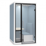 【家具ショールーム見学 オカムラ】半オープンタイプの個室ブース スノーハット（SnowHut）