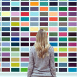 スチールパーティションに色を付けたい！