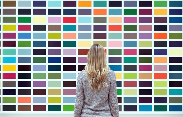 スチールパーティションに色を付けたい！