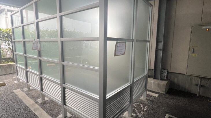 駐車場スペースの有効活用シリーズ～喫煙ブースの新設工事レポート